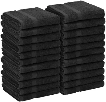 Highly Absorbent Towels for Hand Gym Beauty Hair Spa Home Hair Care 100% Cotton Thick White Grey Black Towels Salon Towels