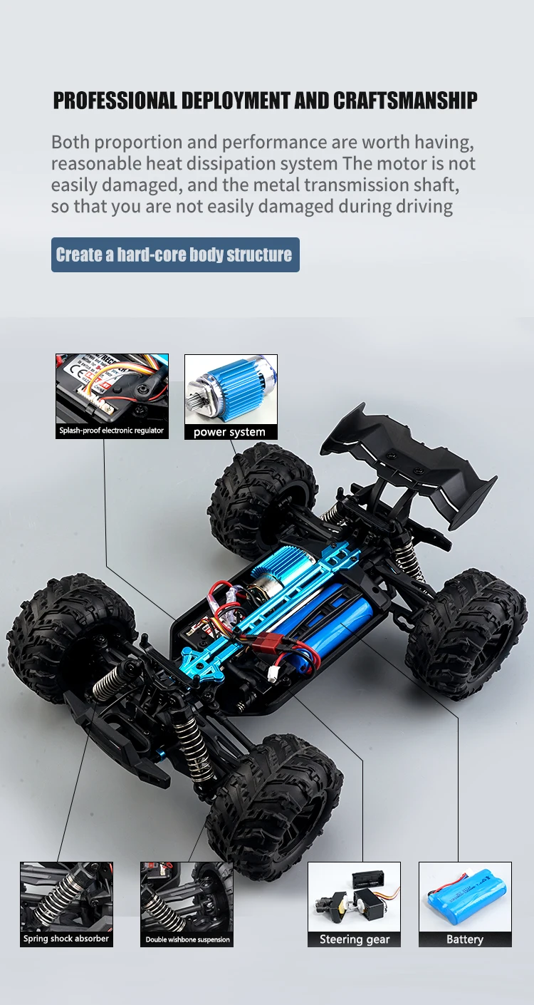 2.4ghz Rtr Remote Control Cars High Speed Rc Car 1:16 Carros A Control ...