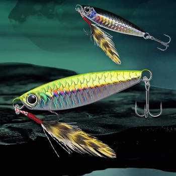 Hot Selling 7g 10g 15g 20g 25g 30g Lead Fishing Baits Metal Jig Lure Luminous Fishing Lure Hard Slow Jigbait Lure – Metal Jig – view 4