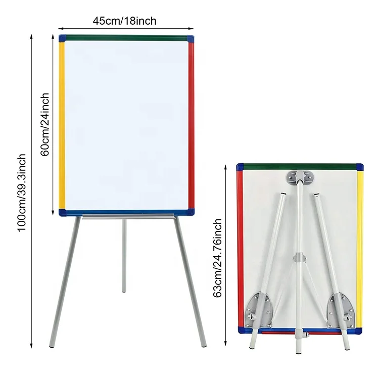Buy Tripod Magnetic White Board Office Meeting Foldable Movable Flip Chart  Stand from Shunde Le Nan Color Printing & Whiteboard Factory, China