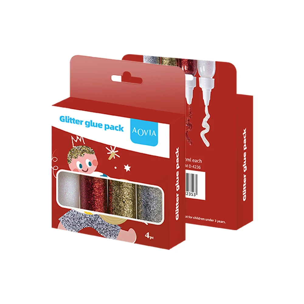 4 Assorted Color Fine Glitter Glitter Glue For For Arts And Crafts Painting Scrapbook Buy