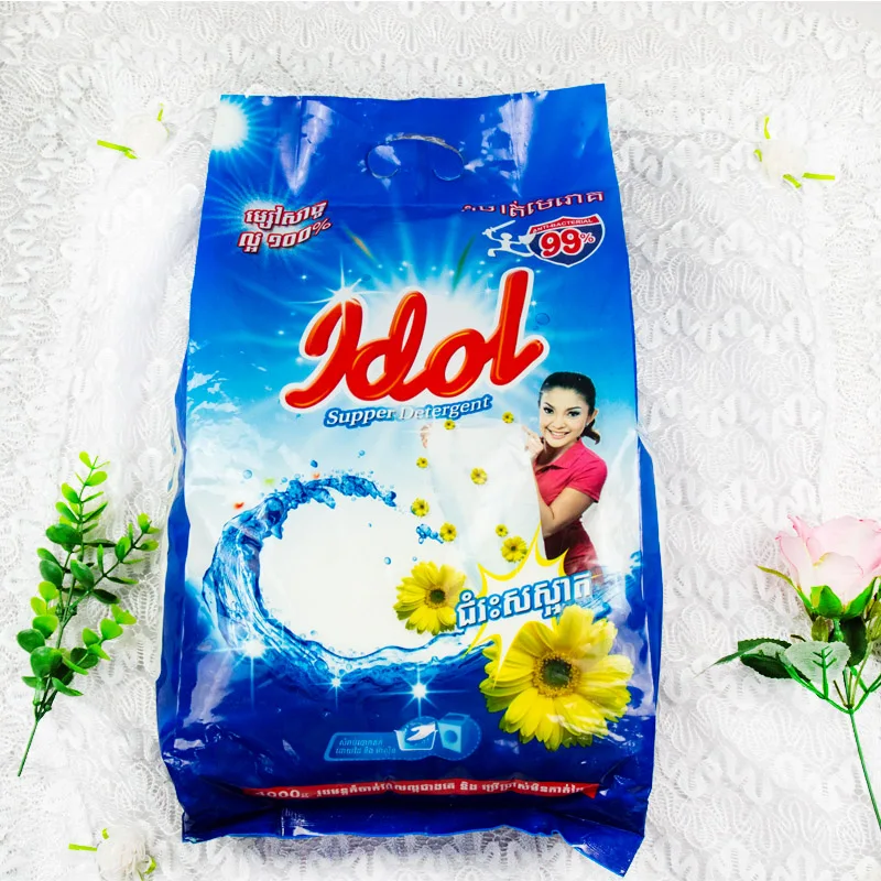 5kg Dongguan Zhongtang Lile Detergent Factory Direct Wholesale High Efficiency Washing Powder Soap Laundry Cleaning Detergent