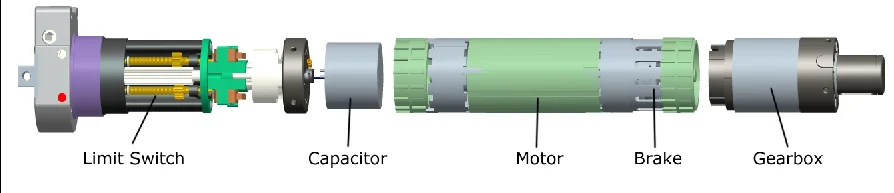 Shien 59mm 140Nm Manual Tubular Motor for Roller Shutters - Efficient Remote Control & Modern Design, 5-Year Warranty