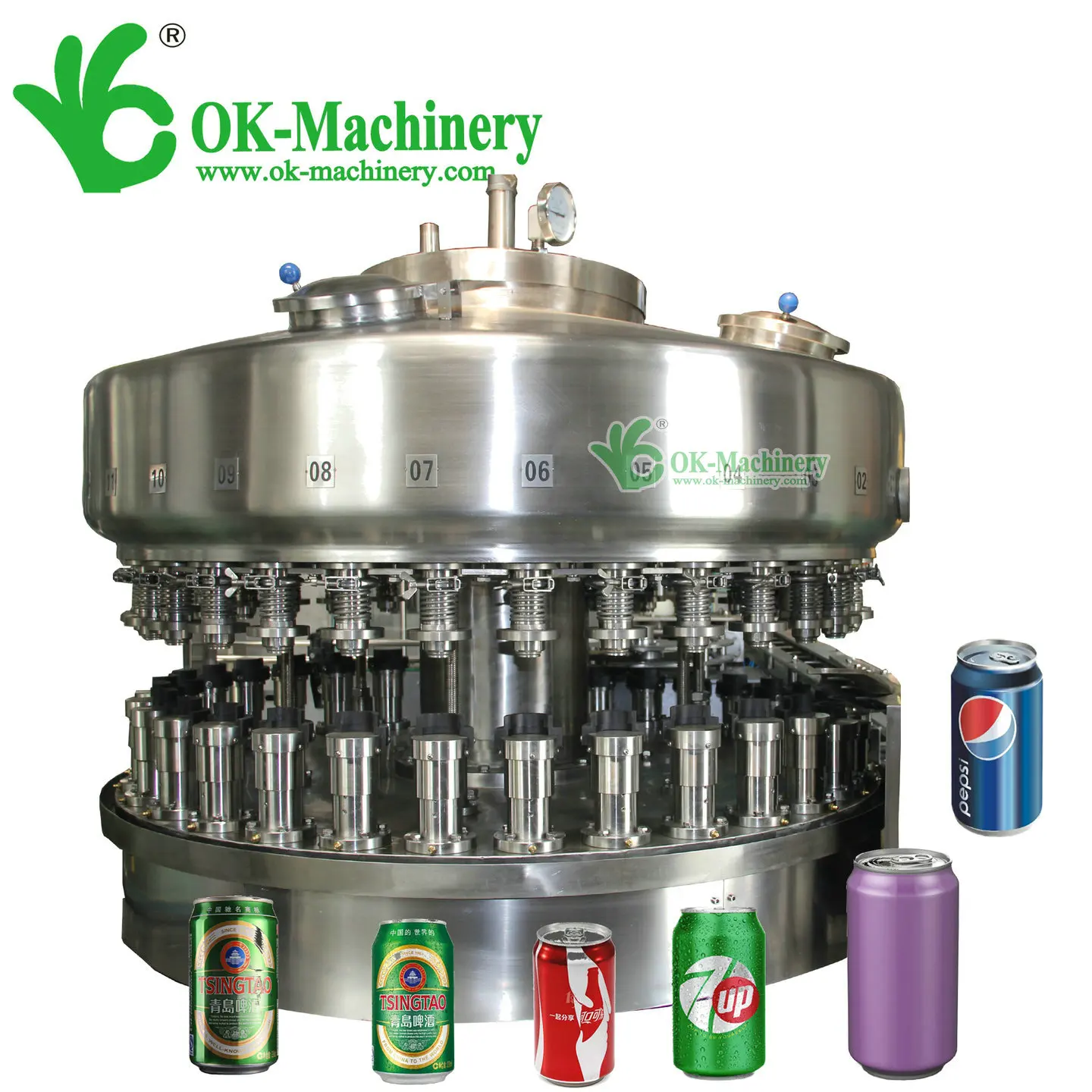 DZ040 12000 Aluminum Beer Can Per Hour Small Capacity Beer Can Filling Canning Sealing Machine/production Line