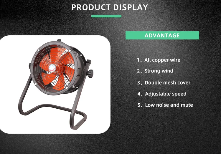 Portable Ventilation Fan, 500mm, 20inch, Centrifugal - detail 6