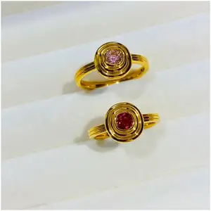 Rings Sophisticated Interesting Golden Ripple Beach Accessories Sweet Custom Jewelry Display Banquet Marriage Rings