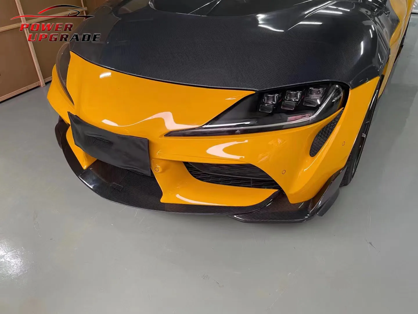8tpart Gloss Black Front Bumper Lip Splitter For Toyota GR Supra A90 A91 2020-2025