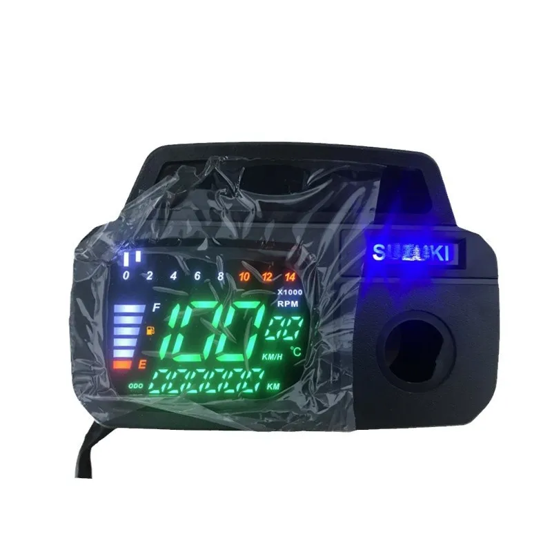 2024 Digital Motorcycle Speedometer Dashboard With 14000 RPM Tachometer for SUZUKI AX100 100cc AX 100