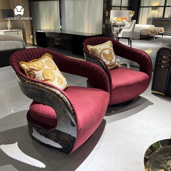 Italian High-end Luxury Designer Fashion Living Room Furniture Modern Villa House Furniture Living Room Sofas Set for Villa