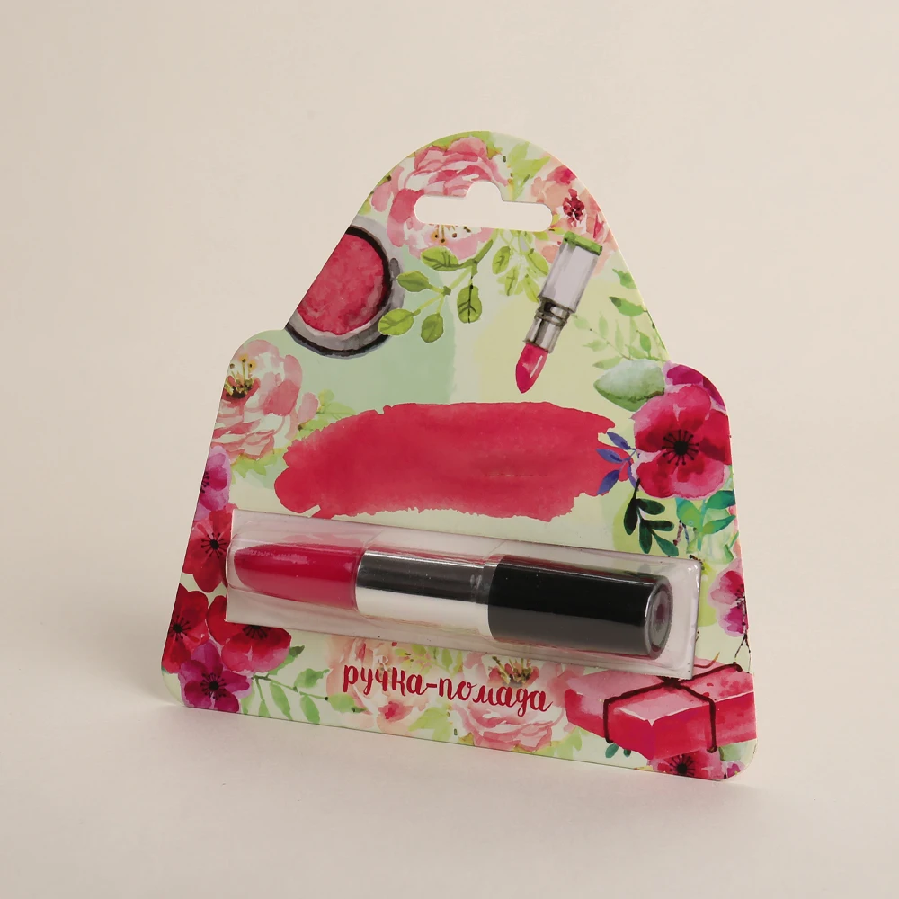 Jinayon Custom Lipstick Packaging Art Paper and Transparent Plastic Blister Sealed Packaging