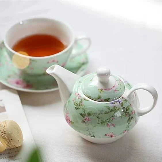 Tea Pot and Cup for One Person Single Pot Tea for One Tea Pot with Cup and Saucer for Wedding Gift details