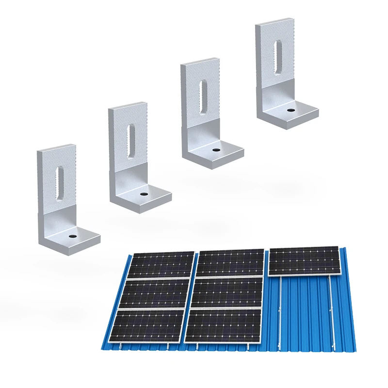 UISOLAR Custom Solar Mounting Bracket L Foot Solar Mounting Solar L Feet Metal Roof Mount Feet L Bracket for Solar Panels