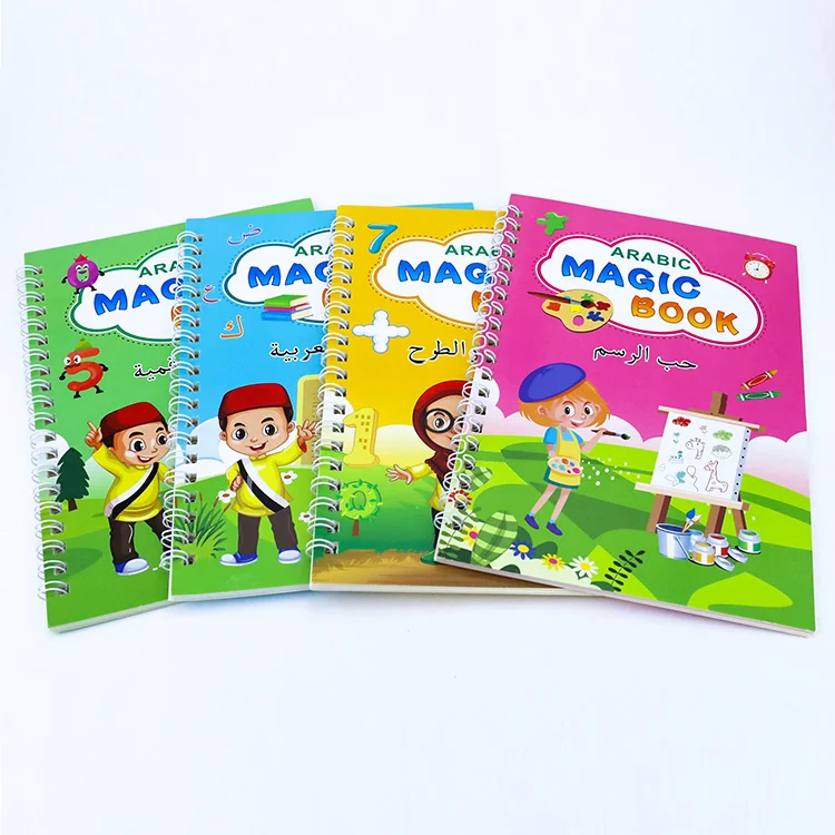 Arabic Book Copy Magic Book Kids Learning Education Children's Magic  Blackboard Books for Kids Montessori Toys Calligraphy Copy - AliExpress