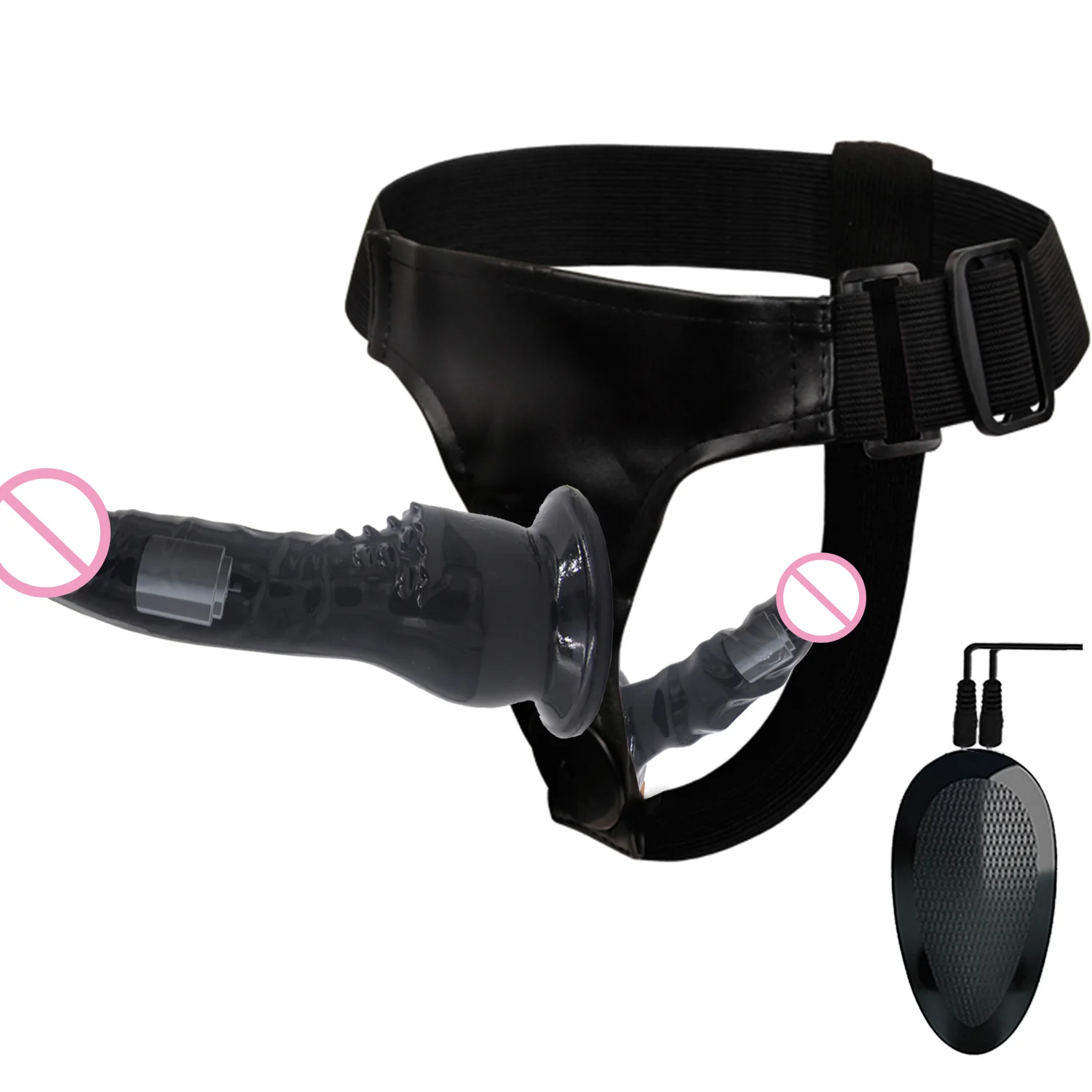 Remote Control Strap on Dildo Realistic Double Head Dildo With Belt Wearable Panties for Lesbian Sex Toys Women Couples