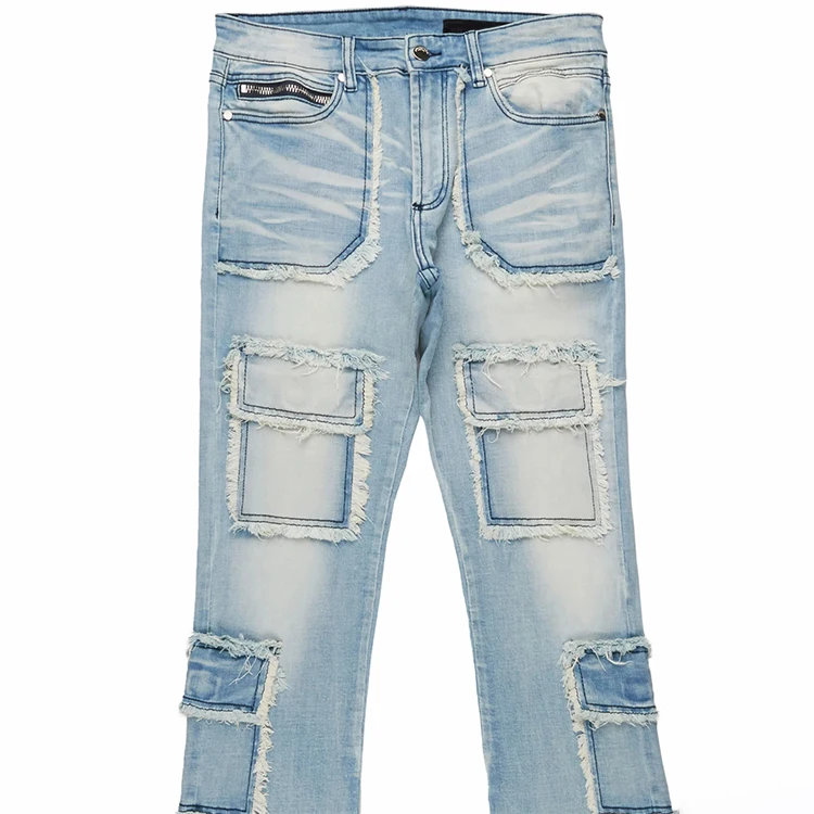 Multi Zip Pocket Cargo Jeans