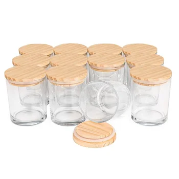 Classic 15oz Candle Jar Wall Candle Containers Empty Clear Thick Cups 