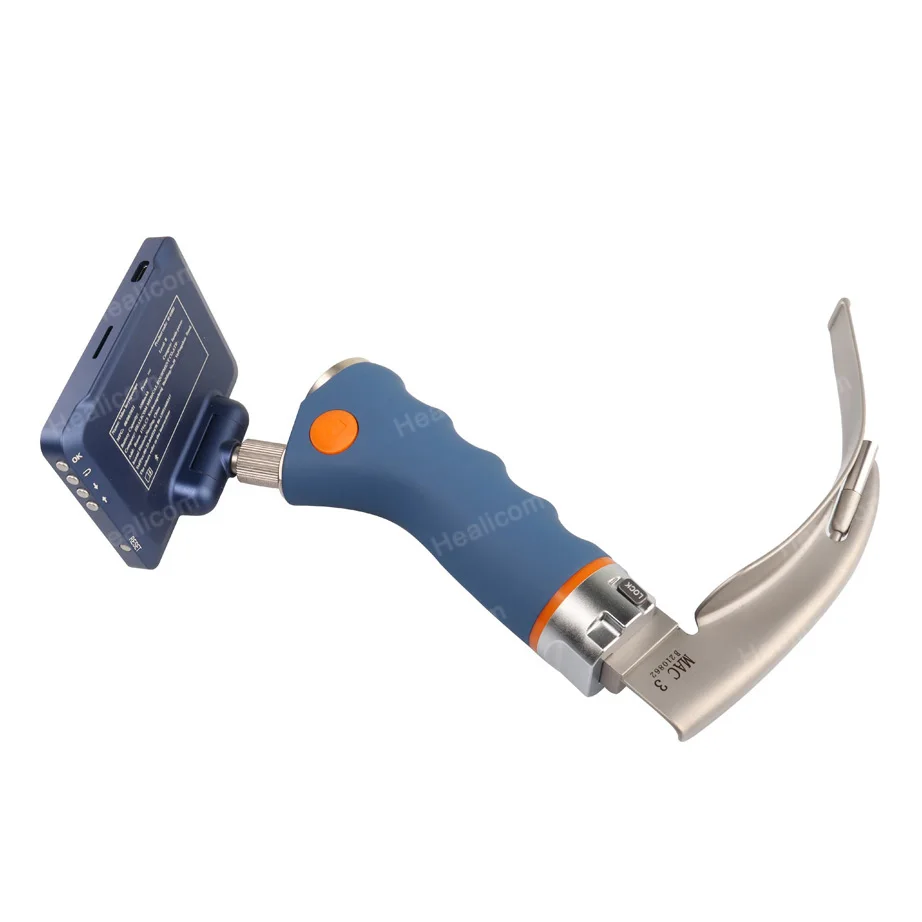 Hospital Medical 3inch Touch Screen Portable Fiberoptic Reusable Video Laryngoscope