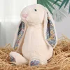 Floral fabric bunny-white