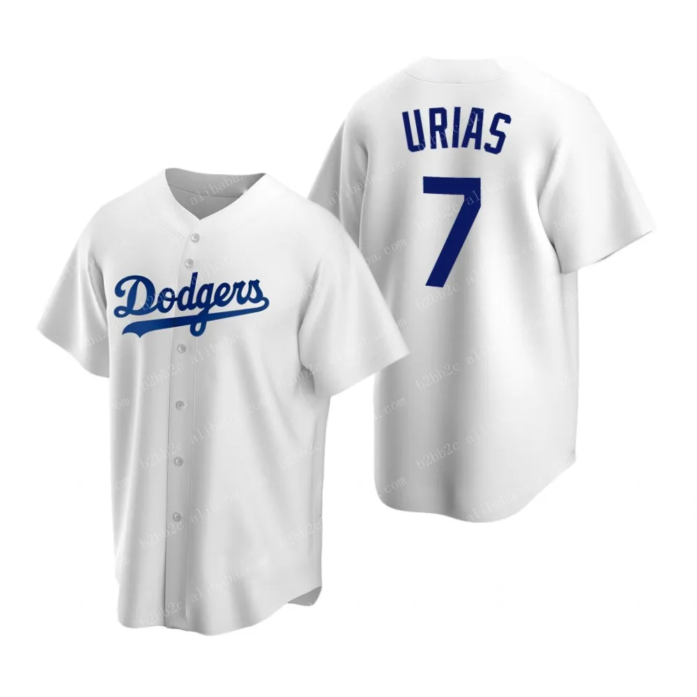 Los Angeles Dodgers Julio Urias #7 2021 Gold Program Jersey White