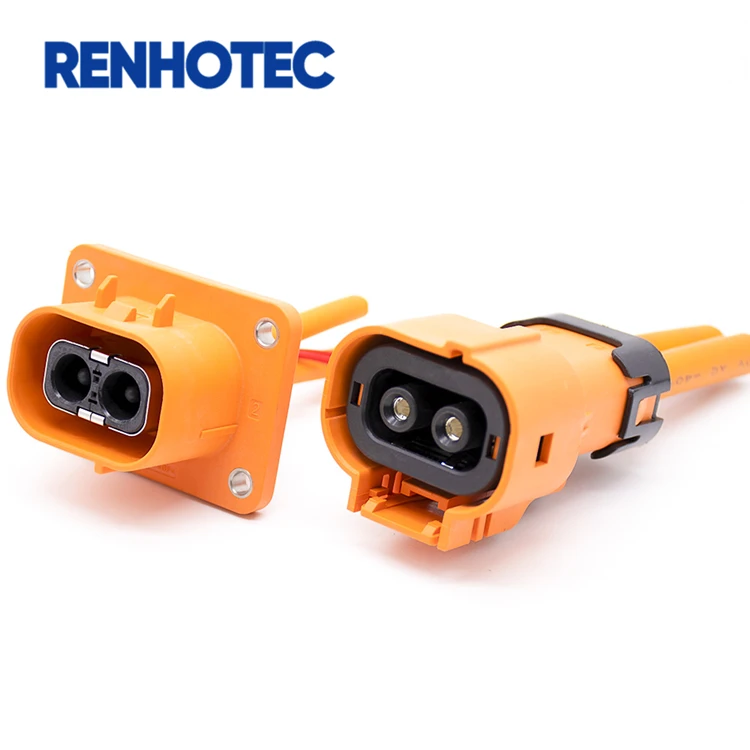 HVIL 2Pin 50A Connector Plug and Socket for Battery EV Car