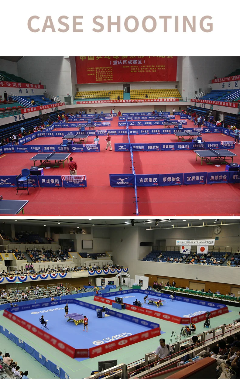 Table Tennis Floor for pvc ittf table tennis floor /futsal basketball tennis indoor ping  floor mat/plastic sports flooring