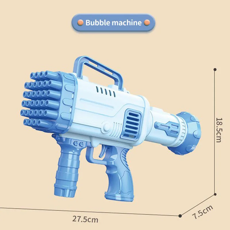 New Arrival 69 Holes Bubble Bazooka Gun Automatic Bubble Blaster ...