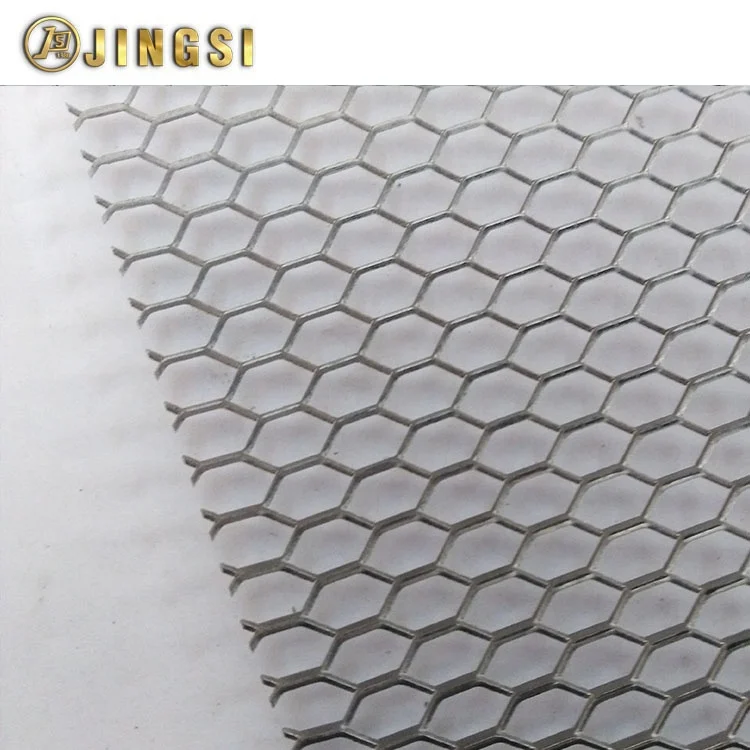Decorative Small Honeycomb Expanded Steel Metal Mesh