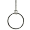 Cadena de anillos grandes plateada (DIA 5,3 CM)