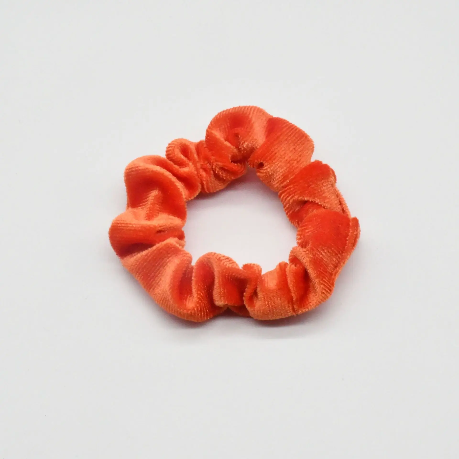 Vintage Velvet Flower Soft Mini Scrunchie