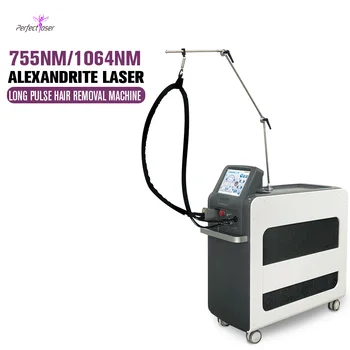 Professional Long Pulse Laser Hair Removal Machine Suppliers 755nm nd yag Laser 1064nm Alexandrite Laser Hair Removal Machine