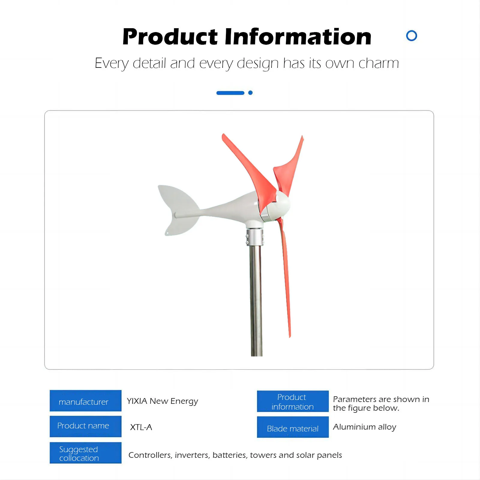 Wind Tturbine Horizontal Axis Small Wind Turbine Xtl-a3-100w Wind And 