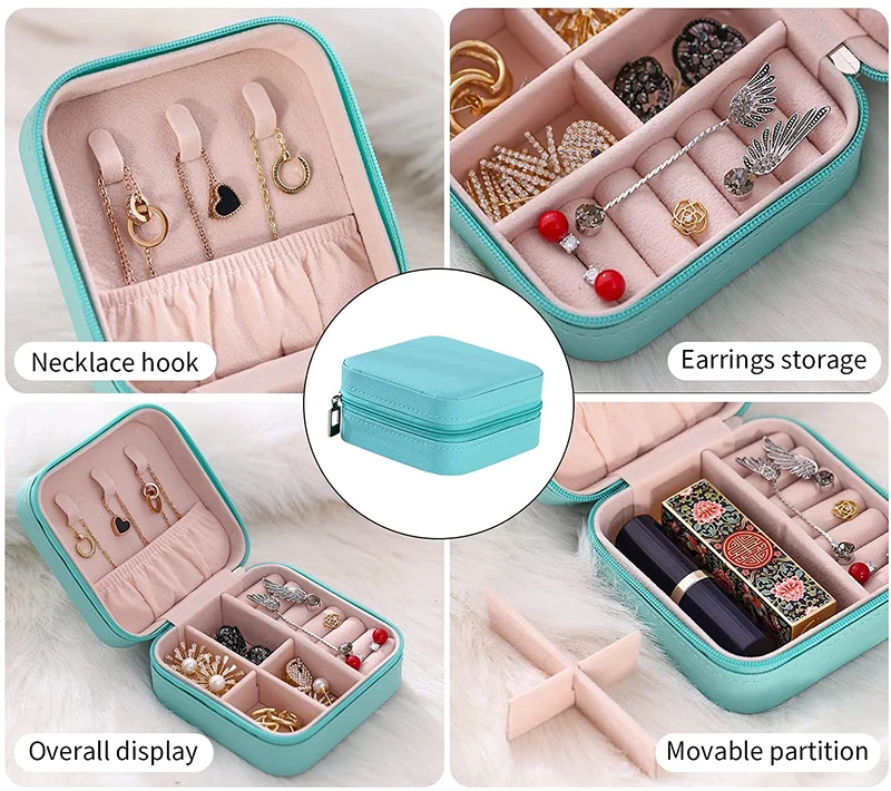 Wholesale Mini Travel Jewelry Case Portable Ring Earring Storage ...
