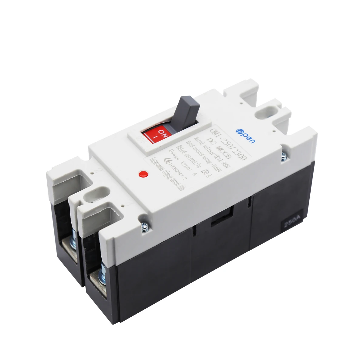 DC MCCB Circuit Breaker 1P 2P 12V 24V 48V 250A Moulded Case Battery 100A 200A 300A 400A Car Charging Pile Protector