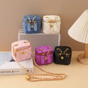 Fashion Women Crossbody Bag Wholesale Colorful Zipper Children's Coin Purse Bag New Styles PU Cute Small Girls Handbags Kids