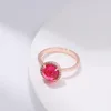 Rose gold rubies