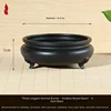 Nero-diametro 16,8 cm-altezza 7 cm-confezione da 5