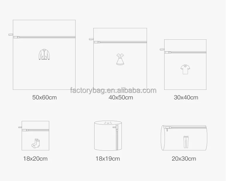 Houseware Travel Storage Organized Delicate Clothing Mesh Laundry