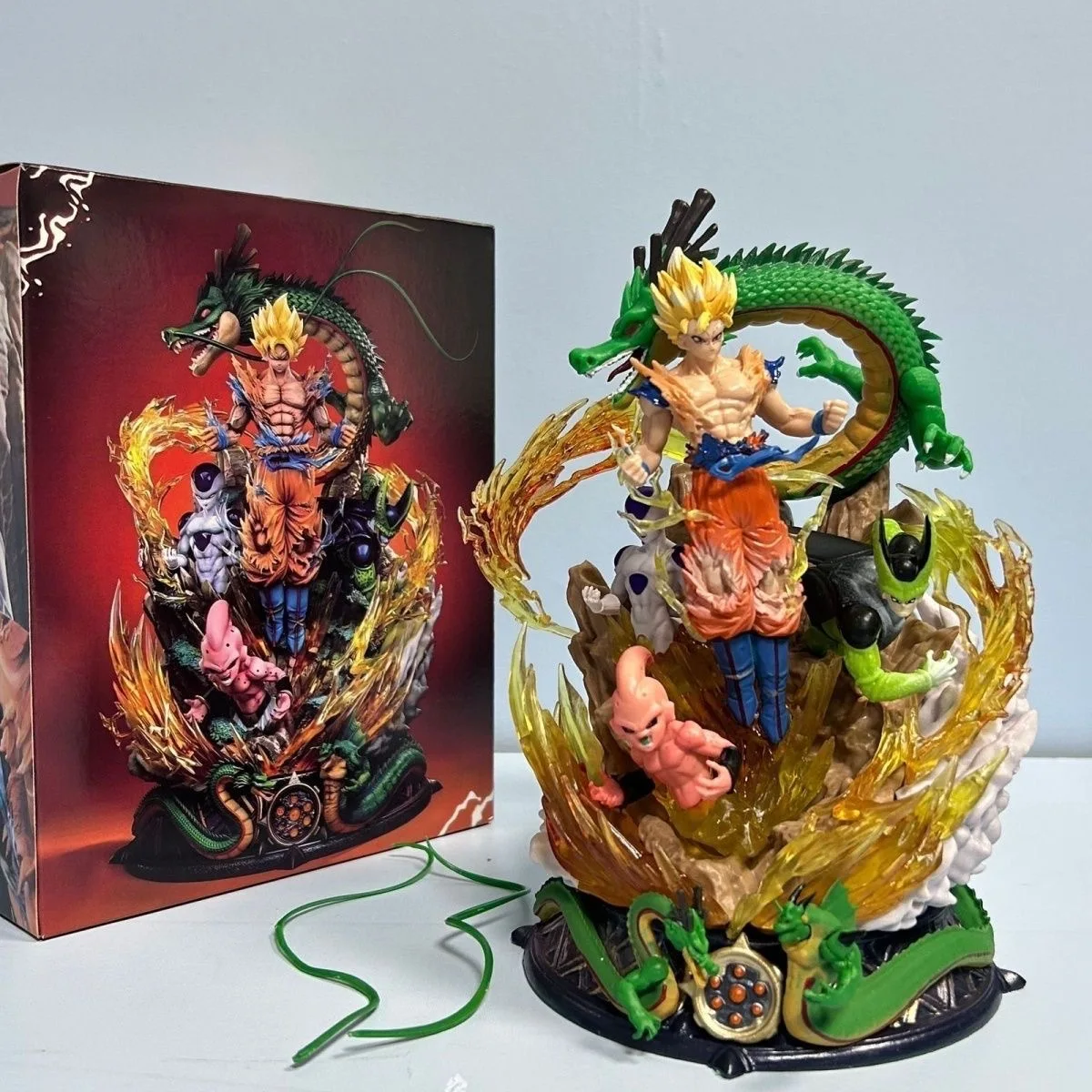 Figurine Dragon Ball Z en PVC de 54cm, Son Goku, Shenron, Modèle de Statue, Collection de Jouets de Bureau, Cadeau  26