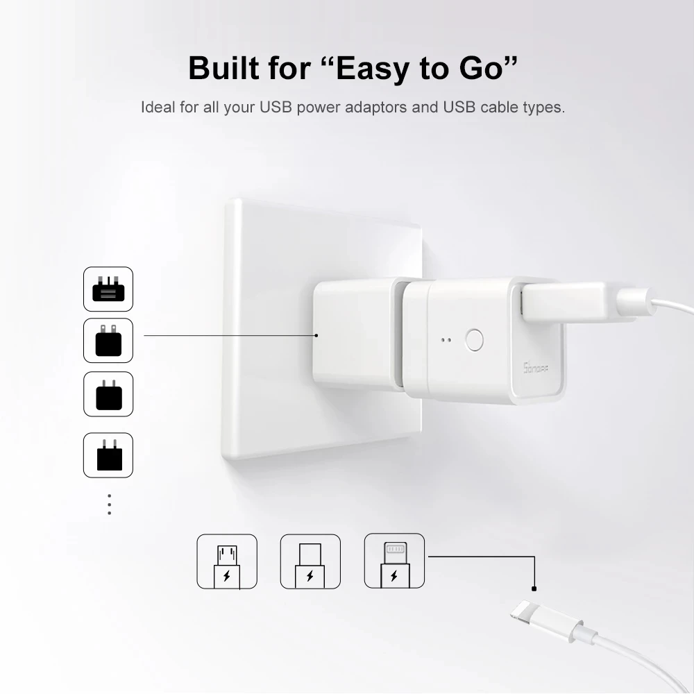 Sonoff Micro 5v Usb Smart Wifi Adaptor Switch Ewelink App Wireless Usb Adaptor Work With Alexa 5205