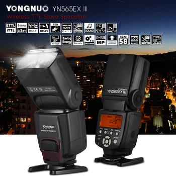 YONGNUO YN565EX III TTL Flash Speedlite for Nikon D7500 D7200 D7100 D5600 Cannon 500D 550D 600D DSLR Camera detail image