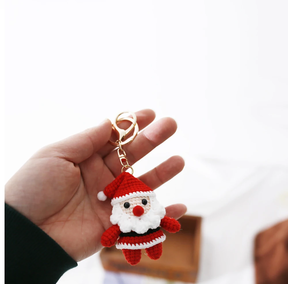 10 Portachiavi Di Natale In PVC – Set Con Babbo Natale, Pupazzo Di Neve, Alce – Regalini Per Calze E Feste - 4