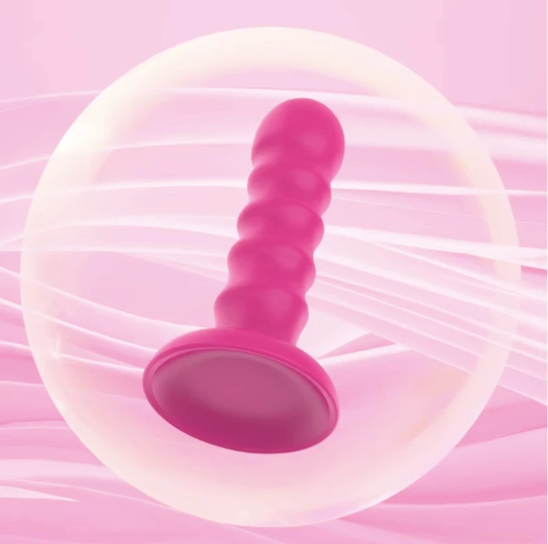 Detailed view of anal plug suction disc base and surface