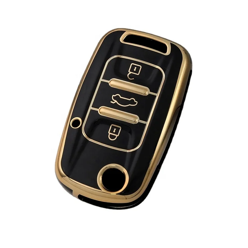 Factory Custom Car Key Shell Case TPU Flip Car Key Fob Folding Cover Compatible with Baojun Wuling Accessories