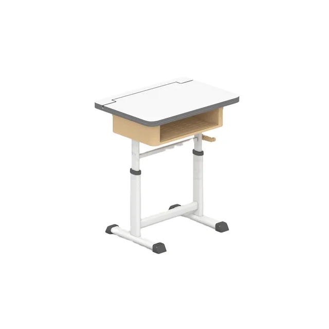 Modern Height Adjustable Wooden Computer Desk for Students for School & Laptop Stand Use