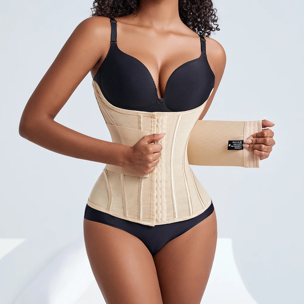 High Quality Full Body Cinchers Belly Tummy Control Shapewear Women Wrap Corset Trimmer Belt Waist Trainer Shaper for Women details
