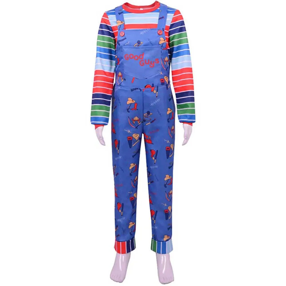 Adult Men Halloween Horror Killer Doll Chucky Costume HORR-001, image size:1000x1000