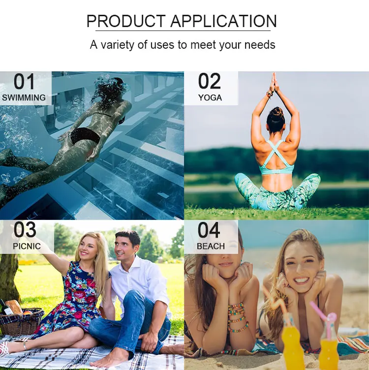 Custom Digital Print Quick Dry Travel Works Hot Sell Summer Oversized