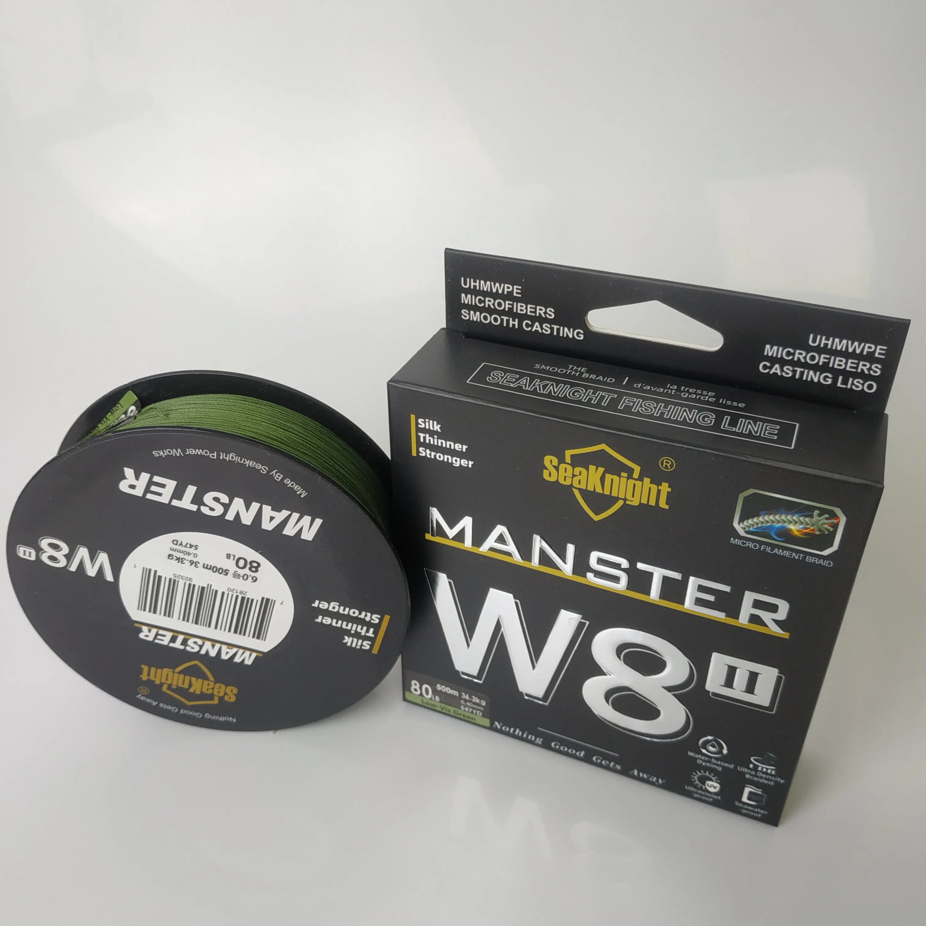 SeaKnight 500M 15-100LB MANSTER W8 Multifilament Braided Fishing Line with 8 Strands PE & Nylon Material Designed Stream Fishing SeaKnight 500M 15-100LB MANSTER W8 Multifilament Braided Fishing Line with 8 Strands PE & Nylon Material Designed Stream Fishing