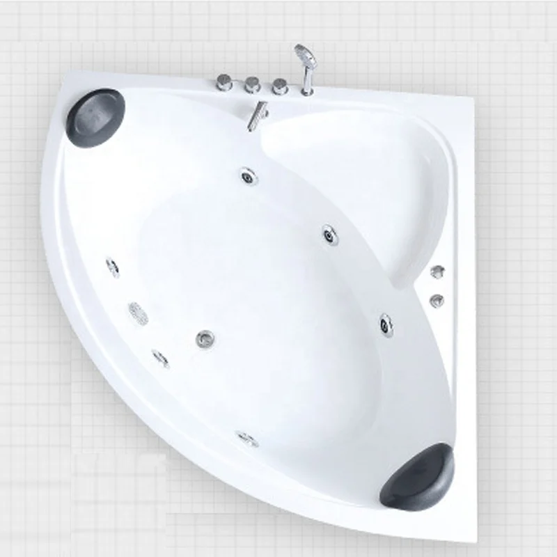 コーナーカップルジェットバスタブ、バスルーム気泡ジェットアクリル