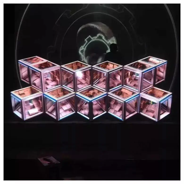 Customized Irregular Shape Cool Full-color Led P5 Dj Booth Led Cube Display Screen